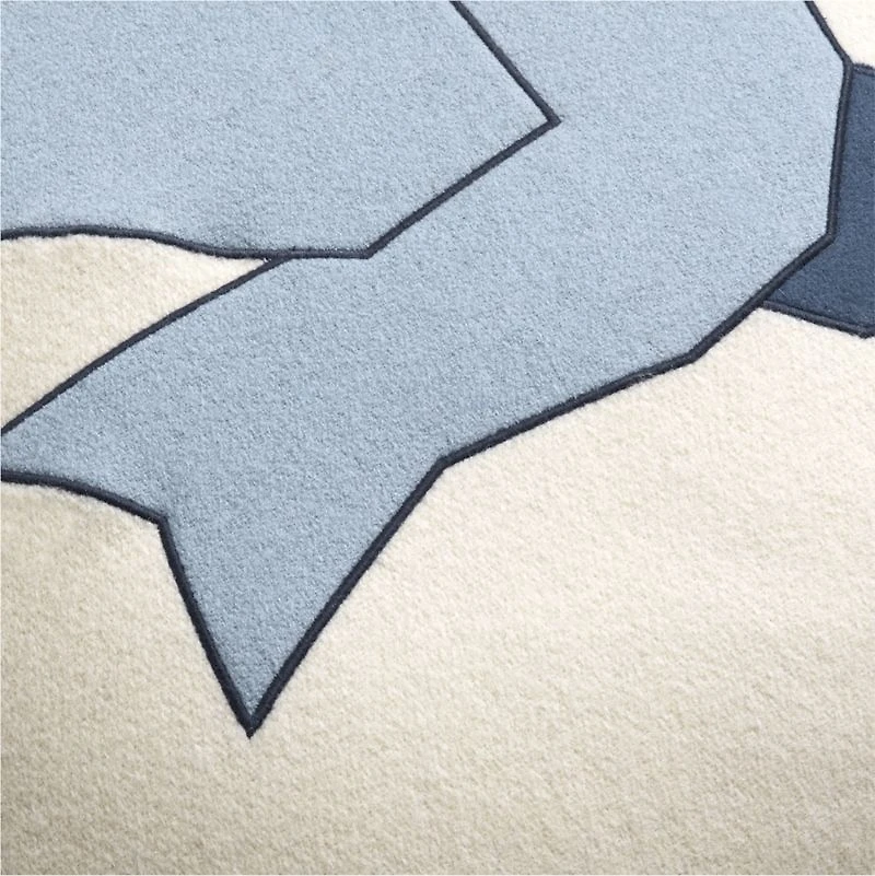 Dove 23"x23" Deep Indigo Blue Multi Throw Pillow Cover by Joan Anderson