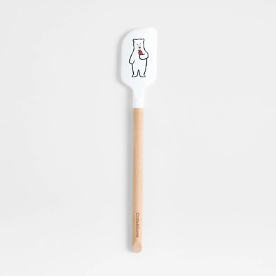 Arctic Bear Silicone and Wood Spatula by Joan Anderson