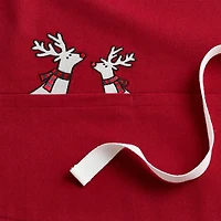Arctic Reindeer Organic Cotton Kids Apron by Joan Anderson