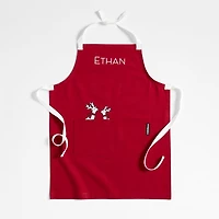 Arctic Reindeer Organic Cotton Kids Apron by Joan Anderson