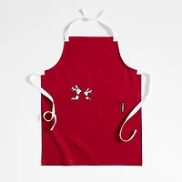 Arctic Reindeer Organic Cotton Kids Apron by Joan Anderson