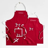 Arctic Reindeer Organic Cotton Kids Apron by Joan Anderson