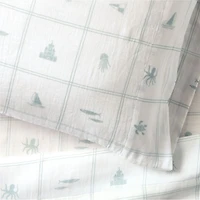Crewe Blue Coastline Supersoft Organic Cotton Kids Full Sheet Set by Jake Arnold