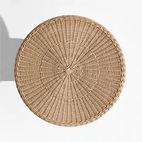 The Felix Wicker Outdoor Accent Table by Jake Arnold