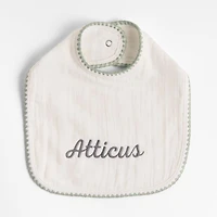 Frankie Seascape Green Baby Bib Set by Jake Arnold