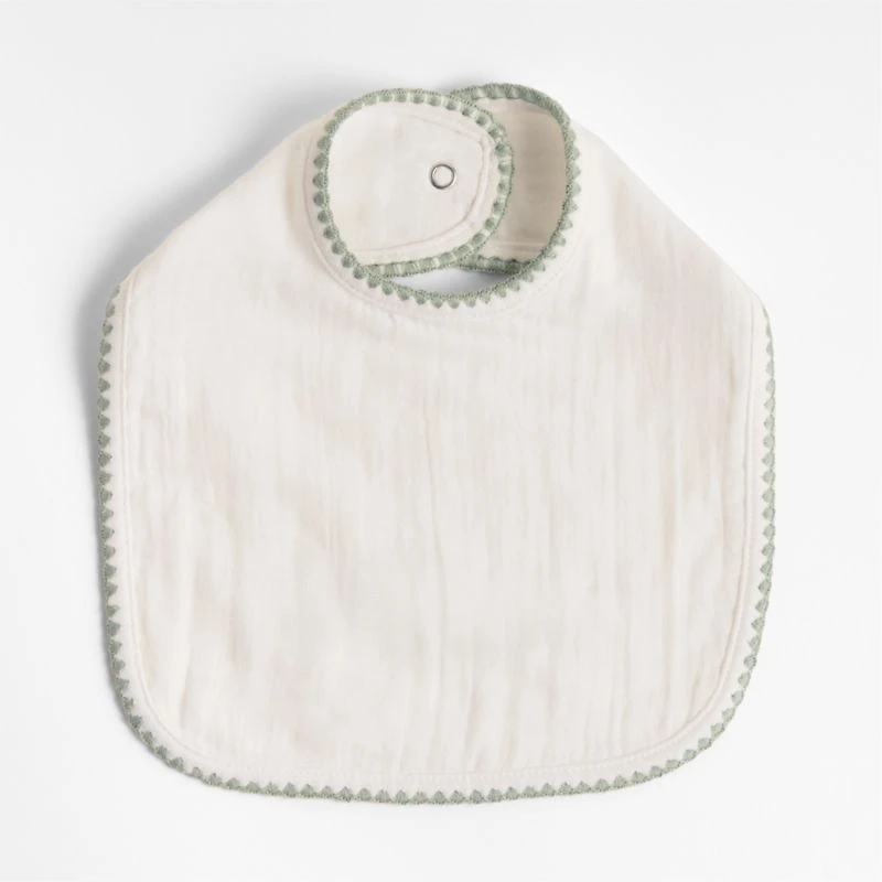 Frankie Seascape Green Baby Bib Set by Jake Arnold