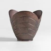 Hackney Medium Bronze Metal Indoor/Outdoor Planter 16"x15" by Jake Arnold