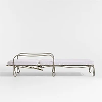 The Harpen Outdoor Metal Chaise Lounge by Jake Arnold