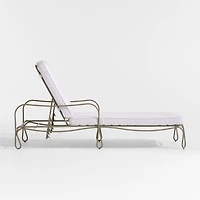 The Harpen Outdoor Metal Chaise Lounge by Jake Arnold