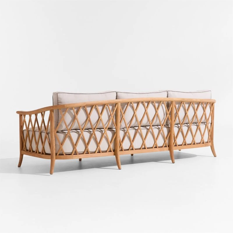 The Hartford 90" Wood Outdoor Sofa by Jake Arnold