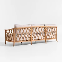 The Hartford 90" Wood Outdoor Sofa by Jake Arnold