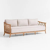 The Hartford 90" Wood Outdoor Sofa by Jake Arnold