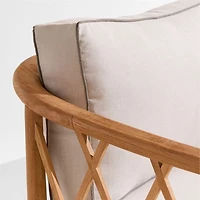 The Hartford 90" Wood Outdoor Sofa by Jake Arnold