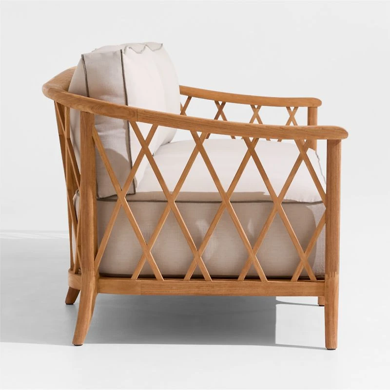 The Hartford 90" Wood Outdoor Sofa by Jake Arnold