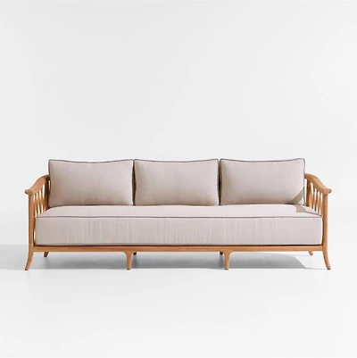 The Hartford 90" Wood Outdoor Sofa by Jake Arnold