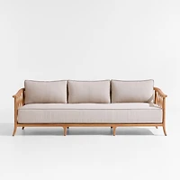 The Hartford 90" Wood Outdoor Sofa by Jake Arnold