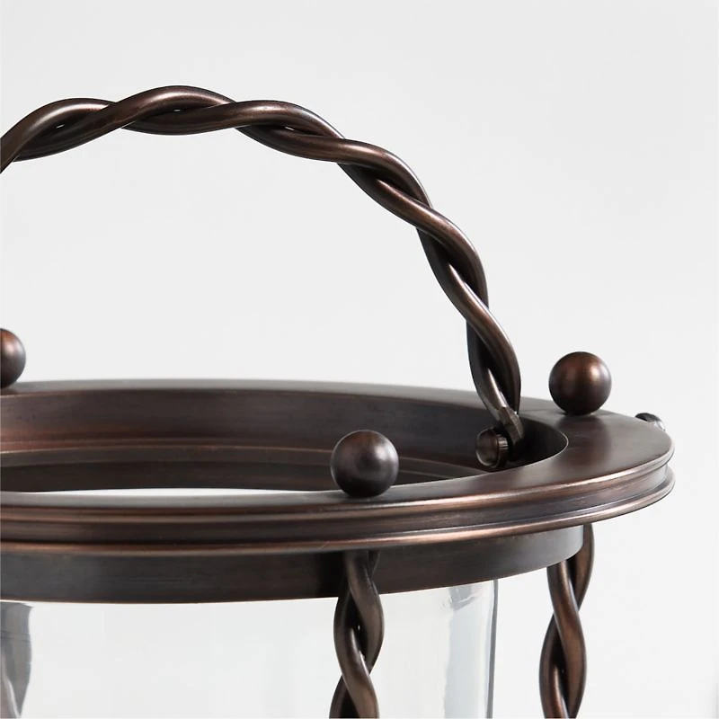 Langdon Burnished Bronze Indoor/Outdoor Lantern 16" by Jake Arnold