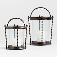 Langdon Burnished Bronze Indoor/Outdoor Lantern 16" by Jake Arnold