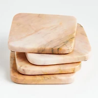 Pink Marble Coasters by Jake Arnold, Set of 4