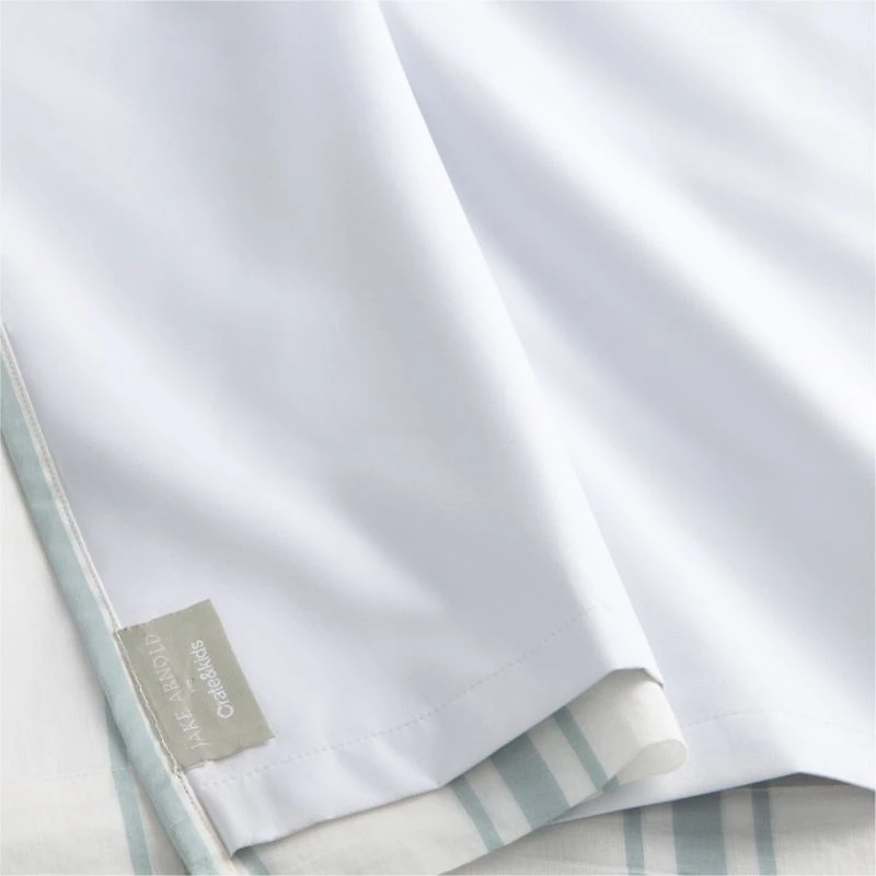 Rhodes Blue Yarndye Stripe Blackout Curtain Panel 44" x 63" by Jake Arnold