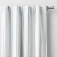 Rhodes Blue Yarndye Stripe Blackout Curtain Panel 44" x 63" by Jake Arnold