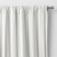 Rhodes Green Yarndye Stripe Blackout Curtain Panel 44" x 63" by Jake Arnold