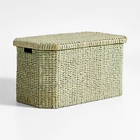 Rudy Rattan Sage Green Kids Toy Bin by Jake Arnold