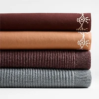 Treasured Soft Brown Reversible Cashmere Blend Baby Stroller Blanket by Jeremiah Brent