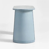 Collector's Cane and Wood Light Blue Kids Desk by Jeremiah Brent
