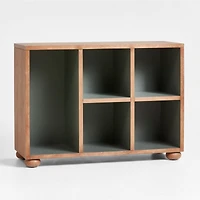 Keepsake Hazlenut Wood Kids Storage Bookcase by Jeremiah Brent
