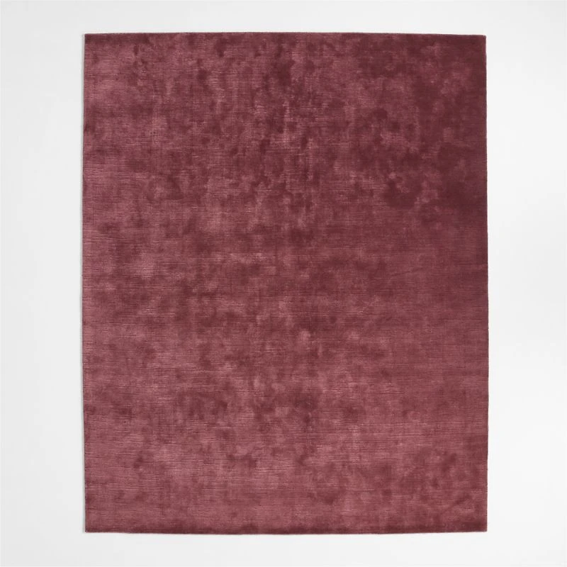 Narrative Chestnut Red Wool and Tencel Kids Area Rug 5'x8' by Jeremiah Brent