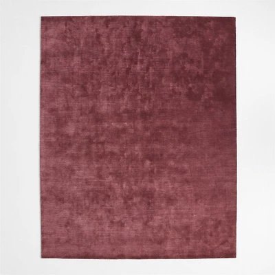 Narrative Chestnut Red Wool and Tencel Kids Area Rug 5'x8' by Jeremiah Brent