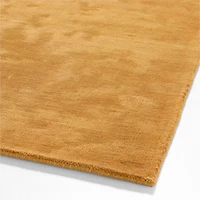 Narrative Dutch Yellow Wool and Tencel Kids Area Rug 6'x9' by Jeremiah Brent