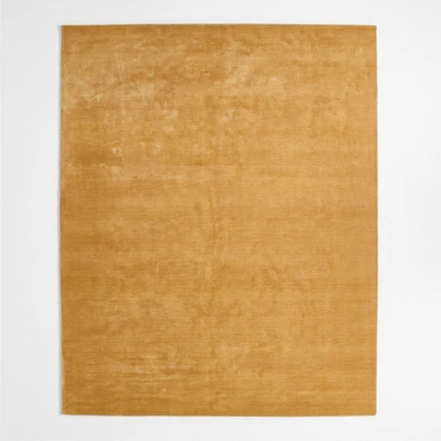 Narrative Dutch Yellow Wool and Tencel Kids Area Rug 6'x9' by Jeremiah Brent