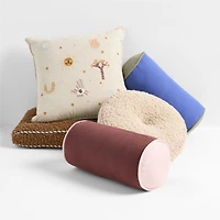 Belfast Marine Blue Bolster Kids Throw Pillow by Jeremiah Brent
