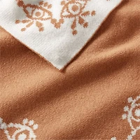 Treasured Soft Brown Reversible Cashmere Blend Baby Stroller Blanket by Jeremiah Brent