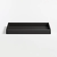 Jenny Lind Black Wood Baby Changing Table Topper
