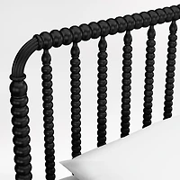 Jenny Lind Black Wood Spindle Kids Full Storage Bed