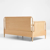 Jenny Lind Natural Maple Wood Spindle Kids Daybed With Storage