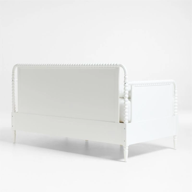 Jenny Lind White Wood Spindle Kids Daybed With Storage