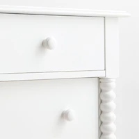 Jenny Lind 62" White Wood Extra Wide 7-Drawer Kids Dresser