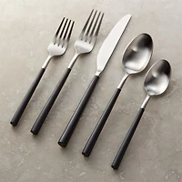 Jace 5-Piece Black Handle Flatware Place Setting
