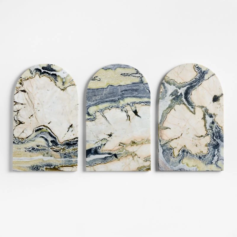 Jade Floral Marble Serving Board