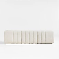 Jade Heathered Ivory -Piece Kids Puffer Modular Sofa
