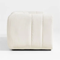 Jade Heathered Ivory -Piece Kids Puffer Modular Sofa