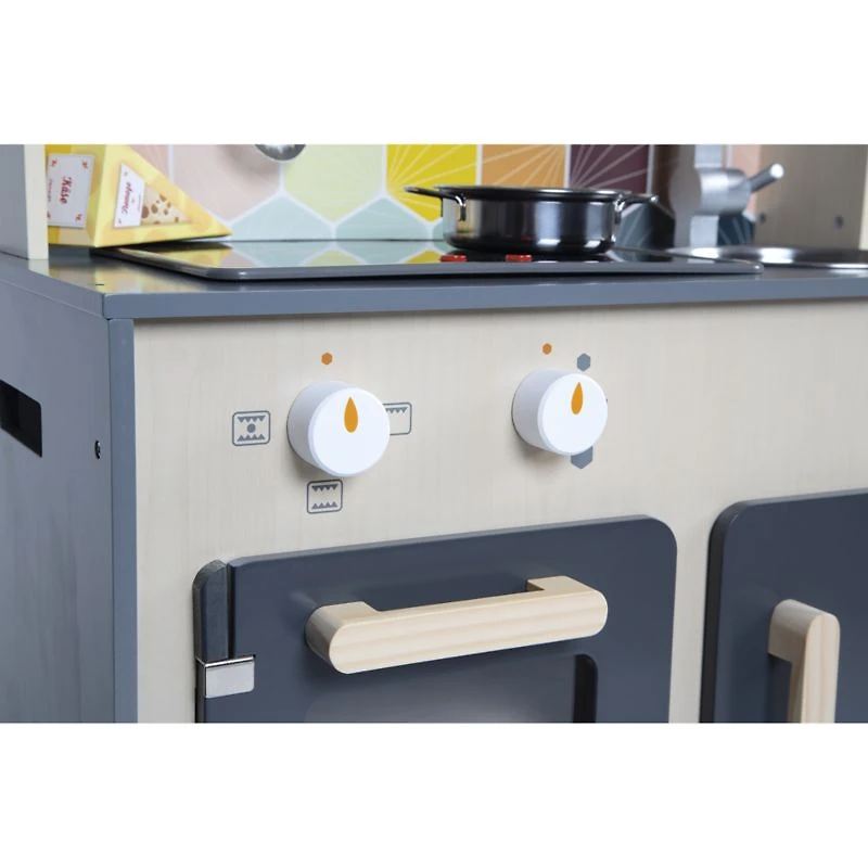 Janod Mozaic Big Cooker Kids Wooden Play Kitchen