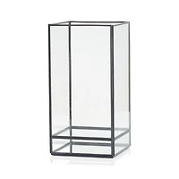 Jasper 12" Black Square Hurricane