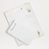 Jelli ® Reversible White Marble 10"x6" Cutting Board