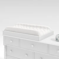 White Wood Baby Changing Table Topper
