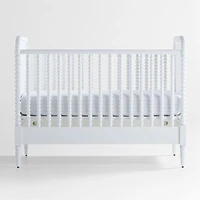 Jenny Lind Heirloom White Wood Convertible Baby Crib with Toddler Bed Rail